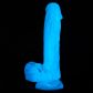baseks Glow in the Dark Blue Sky Realistische Dildo 20,5 cm