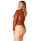 NORTIE Blossom Esme Rust Bodystocking Plus Size