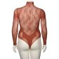 NORTIE Blossom Esme Rust Bodystocking Plus Size