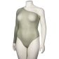 NORTIE Araceae One Sleeve Bodystocking Plus Size