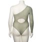 NORTIE Araceae One Sleeve Bodystocking Plus Size