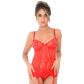Daring Intimates Rode Kanten Corsage met String